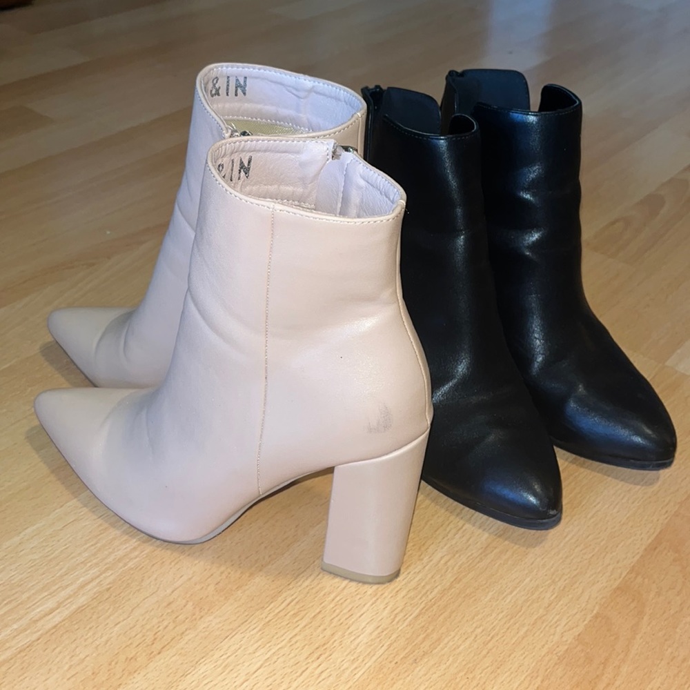 (2) pairs of booties/ankle boots!